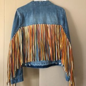 Scully brand fringe denim jacket